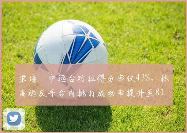 梁靖崑中远台对拉得分率仅43%,林高远反手台内挑打成功率提升至81%占优